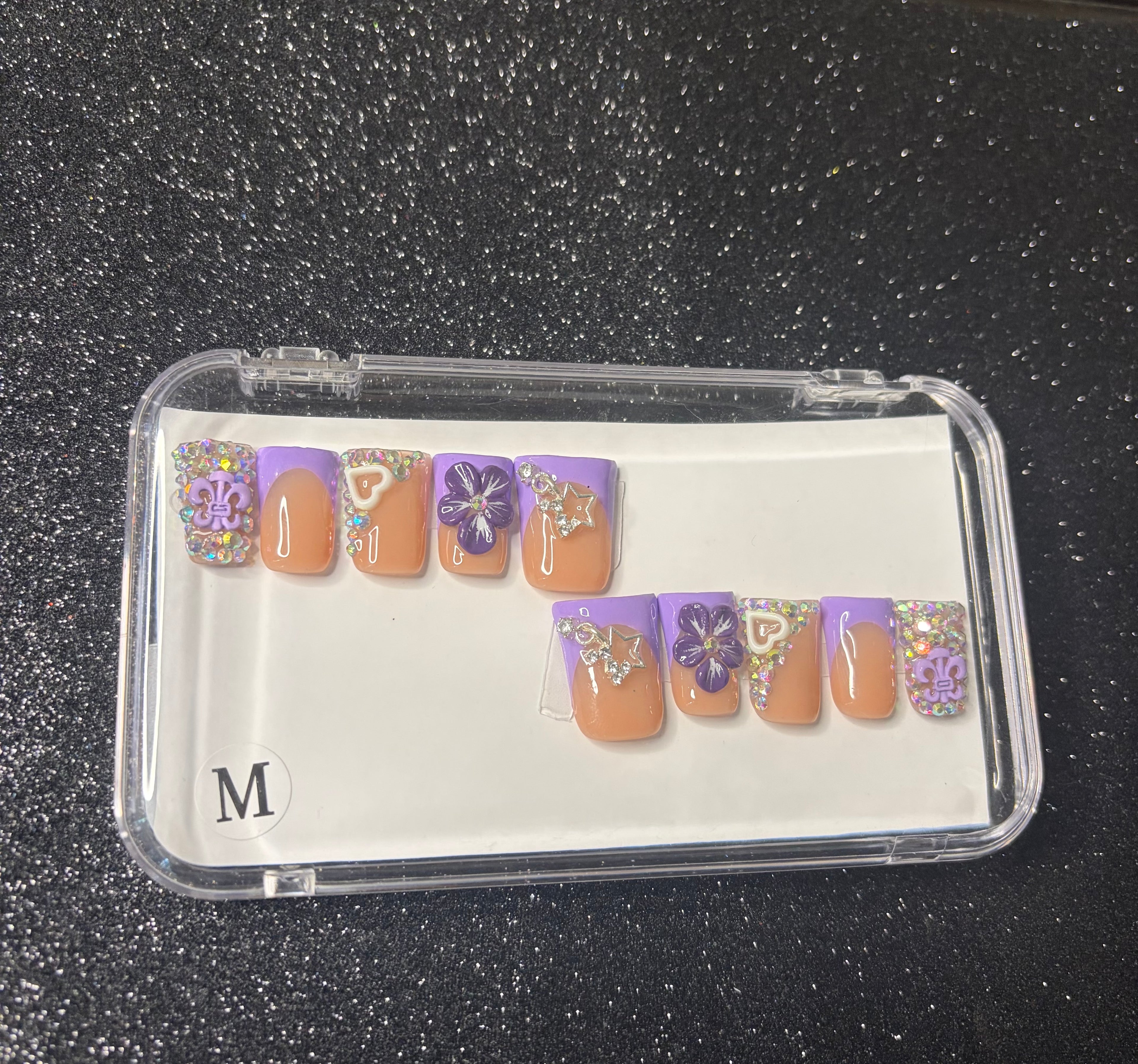 Purple Bling Shorties
