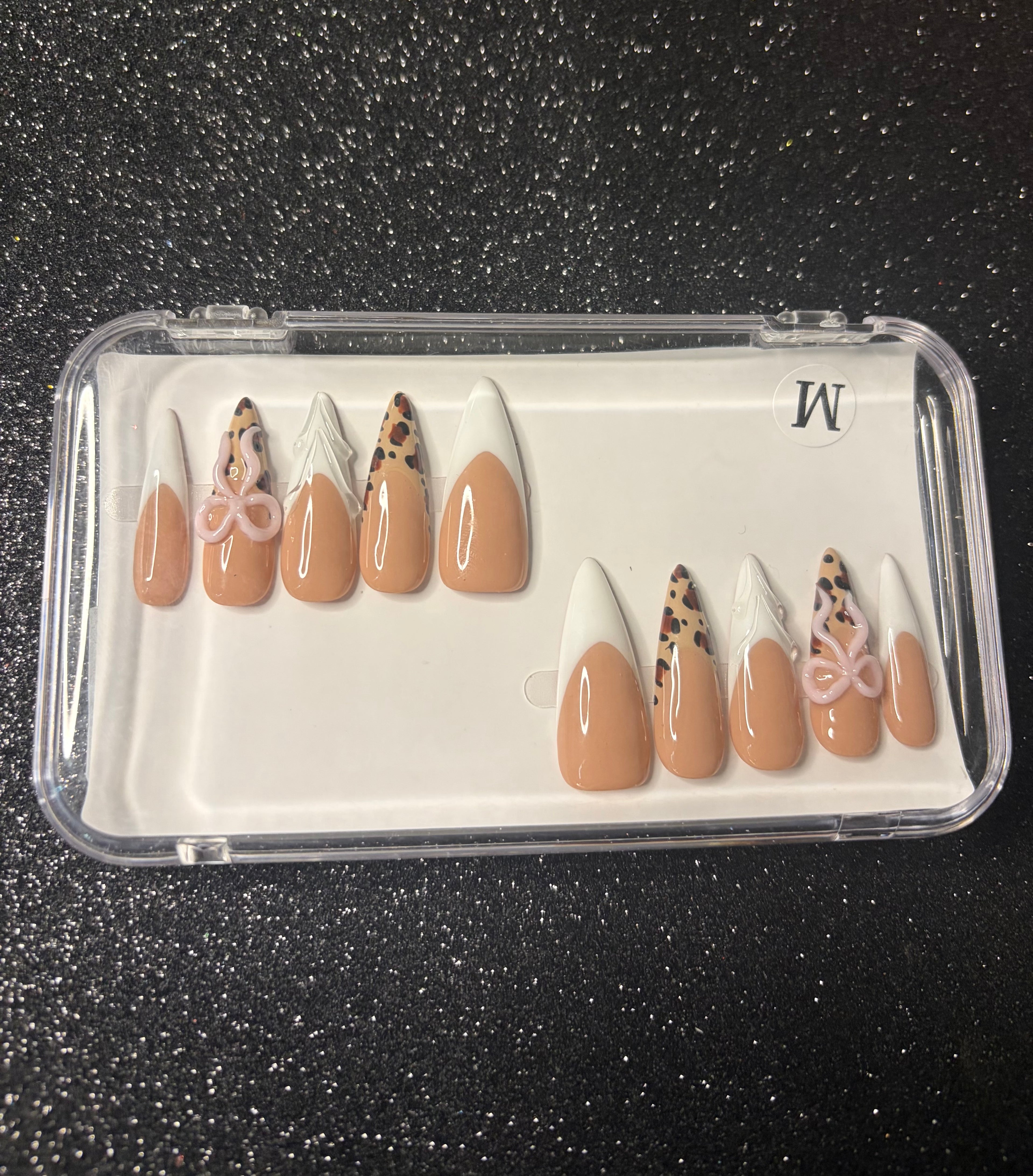 Cheetah White Long Stiletto