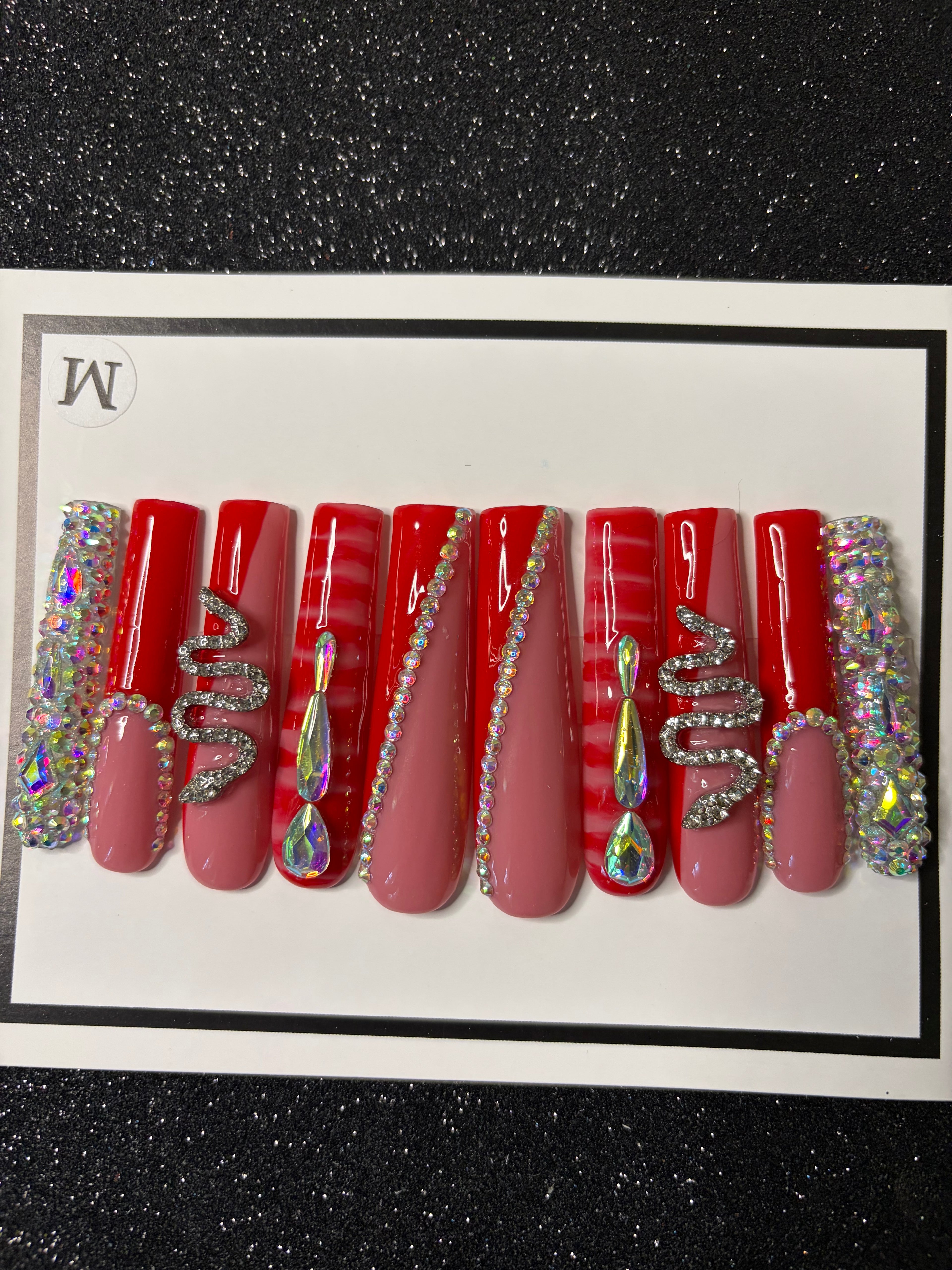 Red Hot Bling XL Square