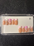 Pink & White Floral Medium Square